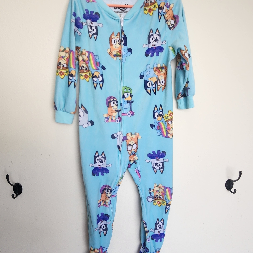 Bluey Cartoon Print Kids One Piece Pajama